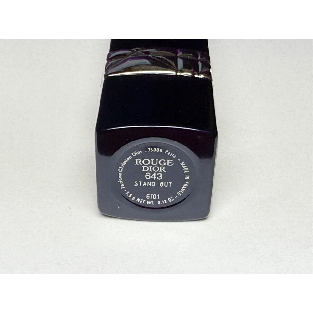Dior Rouge Lipstick 643 STAND OUT Orange Full Size HTF‎ Cosmetic